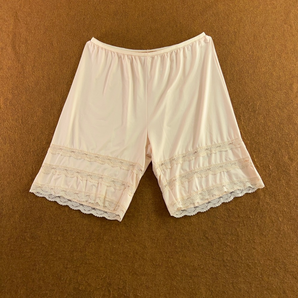 Unbranded Womens XXL Pink Lace Trim Bloomers Pettipants New